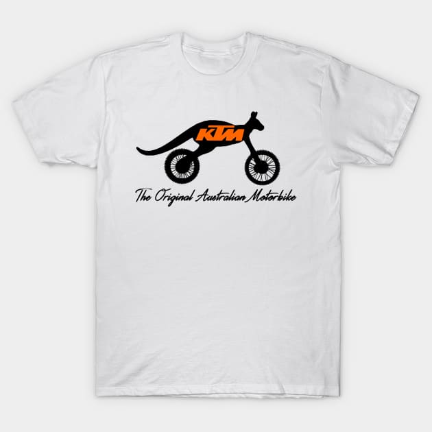 KTM Kangaroo Motorcycle T-Shirt by TripleTreeAdv